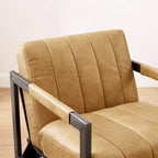 Genuine Leather Lounge Accent Arm Chair