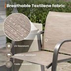 Pellebant 4PCS Outdoor Counter Height Patio Bar Stools Chairs - 21.7widex25.6deepx43.7high