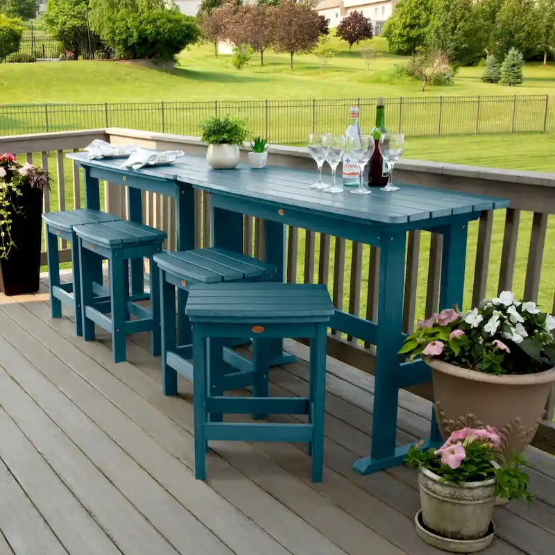 Lehigh 6-Piece Outdoor Balcony Set - Counter-height
