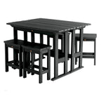 Lehigh 6-Piece Outdoor Balcony Set - Counter-height