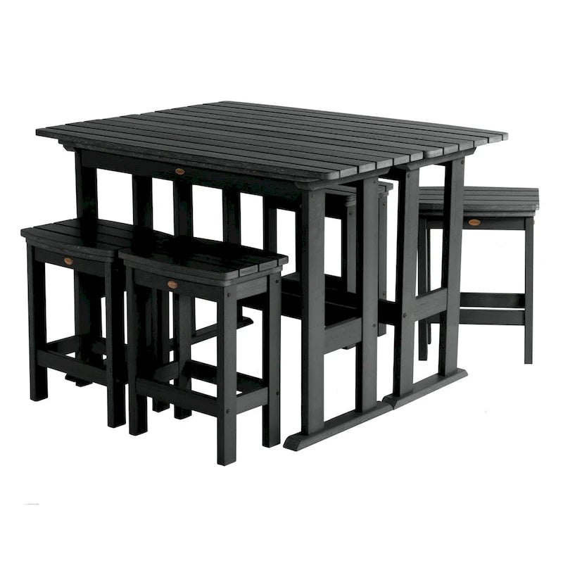 Lehigh 6-Piece Outdoor Balcony Set - Counter-height