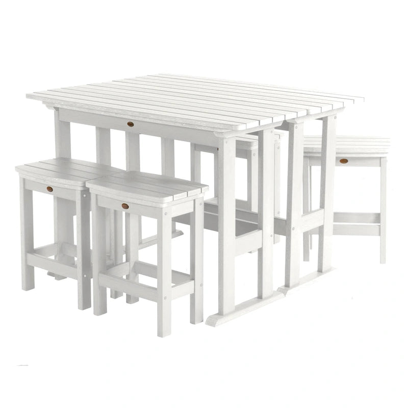 Lehigh 6-Piece Outdoor Balcony Set - Counter-height