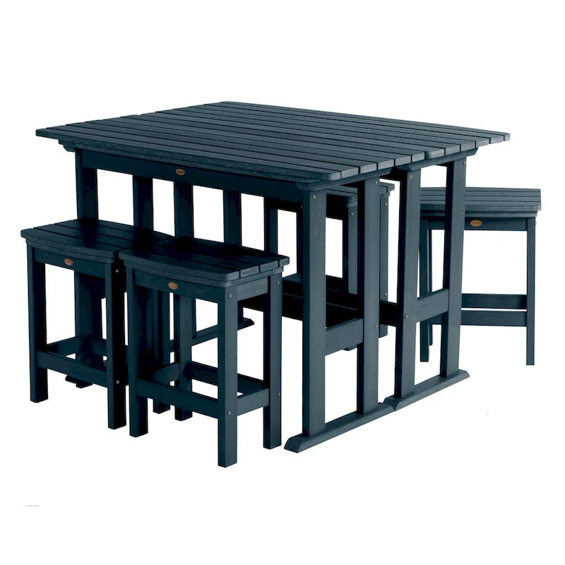 Lehigh 6-Piece Outdoor Balcony Set - Counter-height