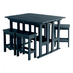 Lehigh 6-Piece Outdoor Balcony Set - Counter-height