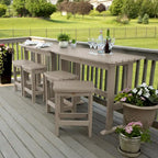 Lehigh 6-Piece Outdoor Balcony Set - Counter-height