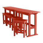 Lehigh 6-Piece Outdoor Balcony Set - Counter-height