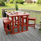 Lehigh 6-Piece Outdoor Balcony Set - Counter-height