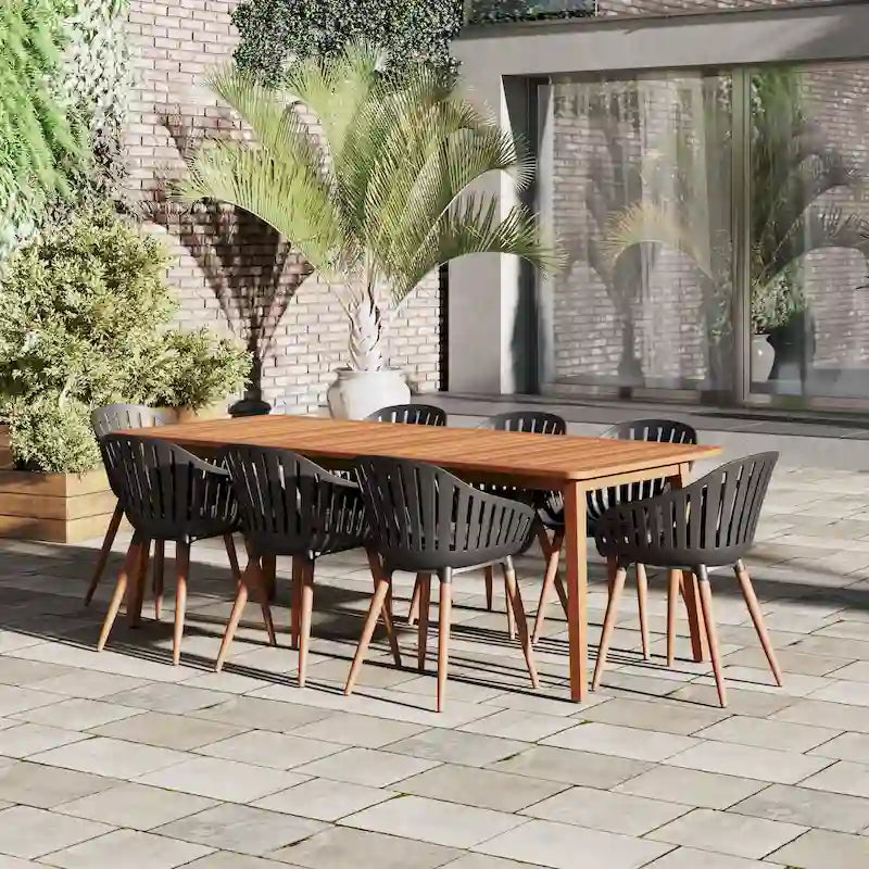 Amazonia FSC Wood Outdoor Patio Jenther Dining Set