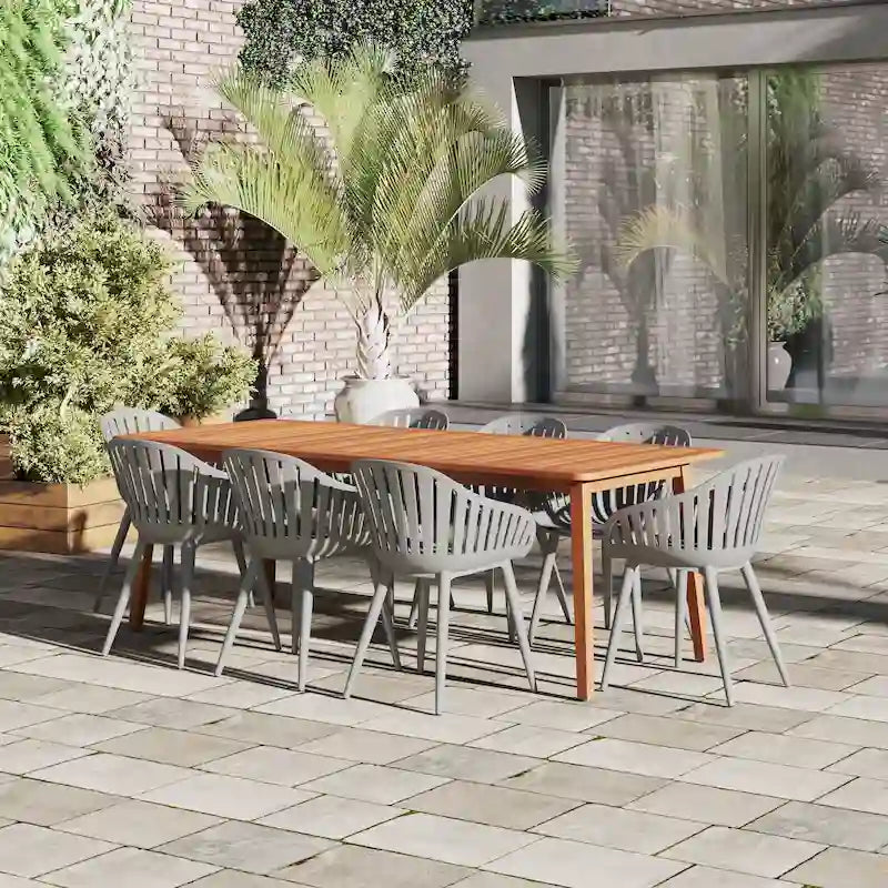 Amazonia FSC Wood Outdoor Patio Jenther Dining Set