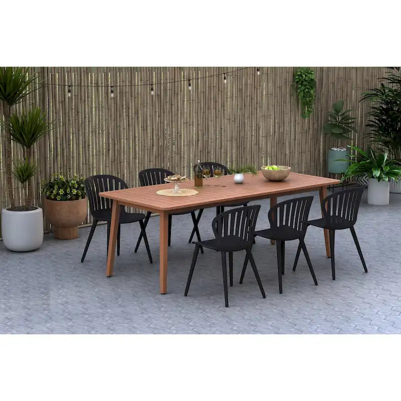 Amazonia FSC Wood Outdoor Patio Jenther Dining Set
