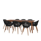 Amazonia FSC Wood Outdoor Patio Jenther Dining Set