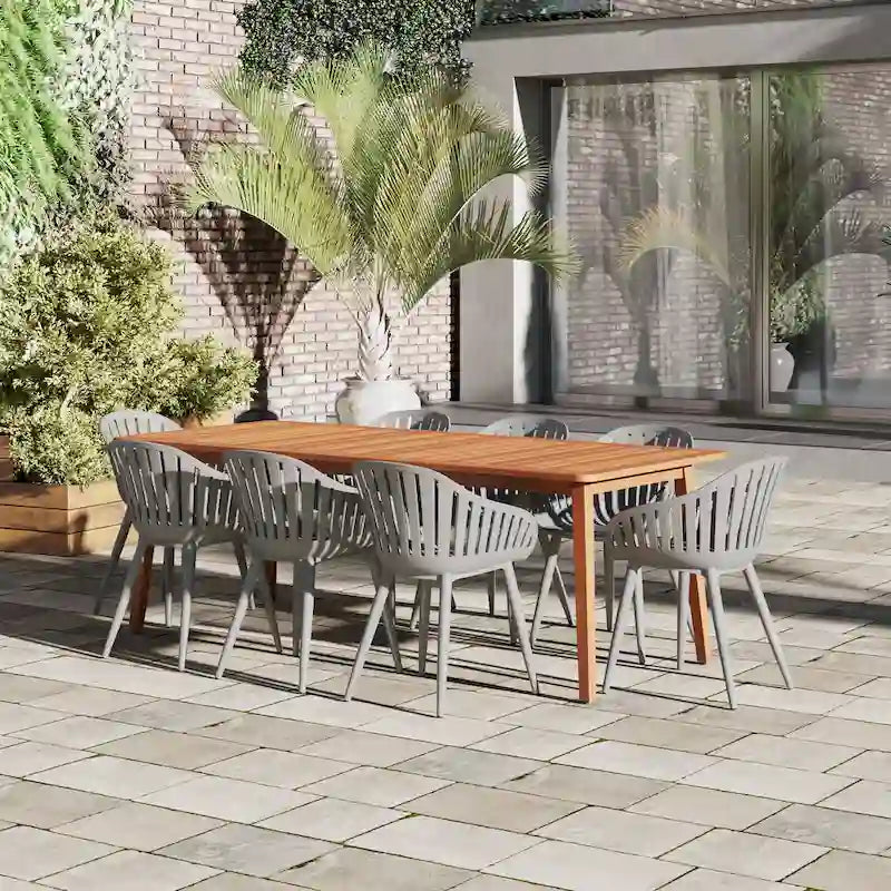 Amazonia FSC Wood Outdoor Patio Jenther Dining Set