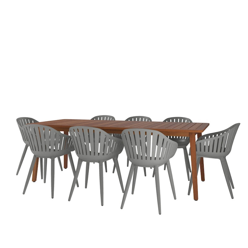 Amazonia FSC Wood Outdoor Patio Jenther Dining Set