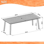 Amazonia FSC Wood Outdoor Patio Jenther Dining Set