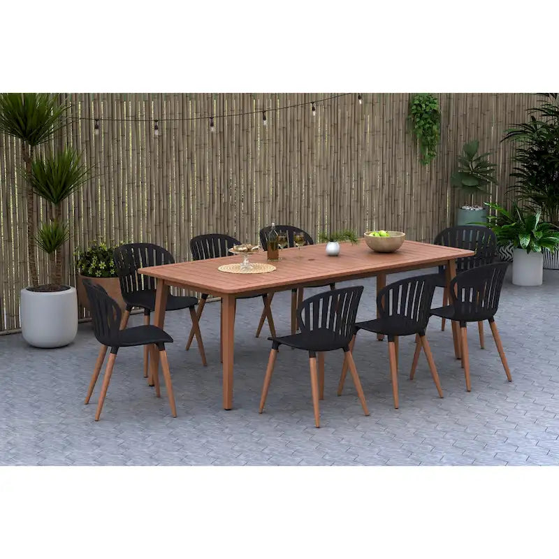 Amazonia FSC Wood Outdoor Patio Jenther Dining Set