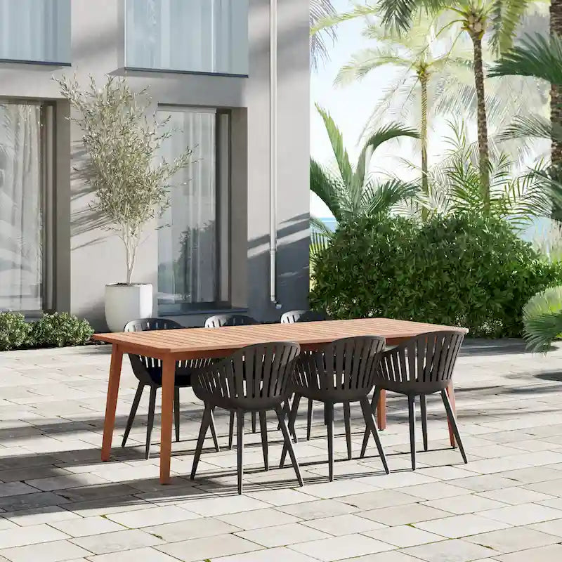 Amazonia FSC Wood Outdoor Patio Jenther Dining Set