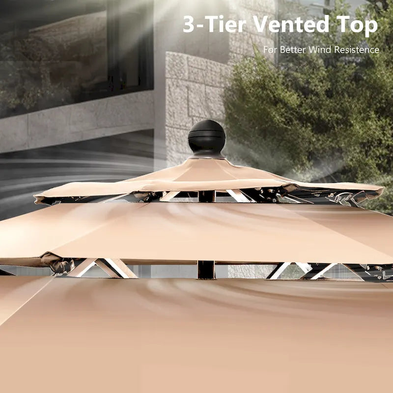 Seats up to 4 Outdoor Dining Sets, 37 Square Metal Bistro Table with Umbrella Hole and 4 Rattan Garden Chairs