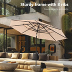 Seats up to 4 Outdoor Dining Sets, 37 Square Metal Bistro Table with Umbrella Hole and 4 Rattan Garden Chairs