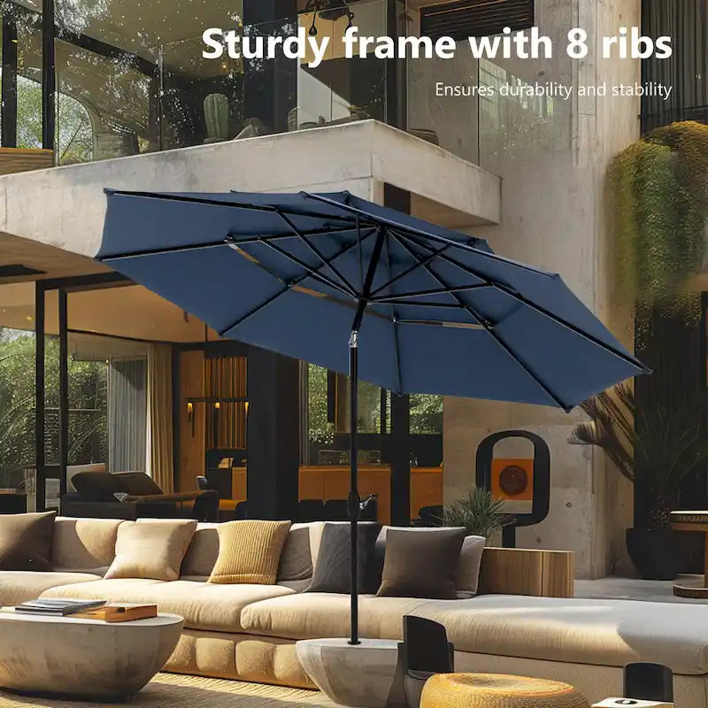 Seats up to 4 Outdoor Dining Sets, 37 Square Metal Bistro Table with Umbrella Hole and 4 Rattan Garden Chairs