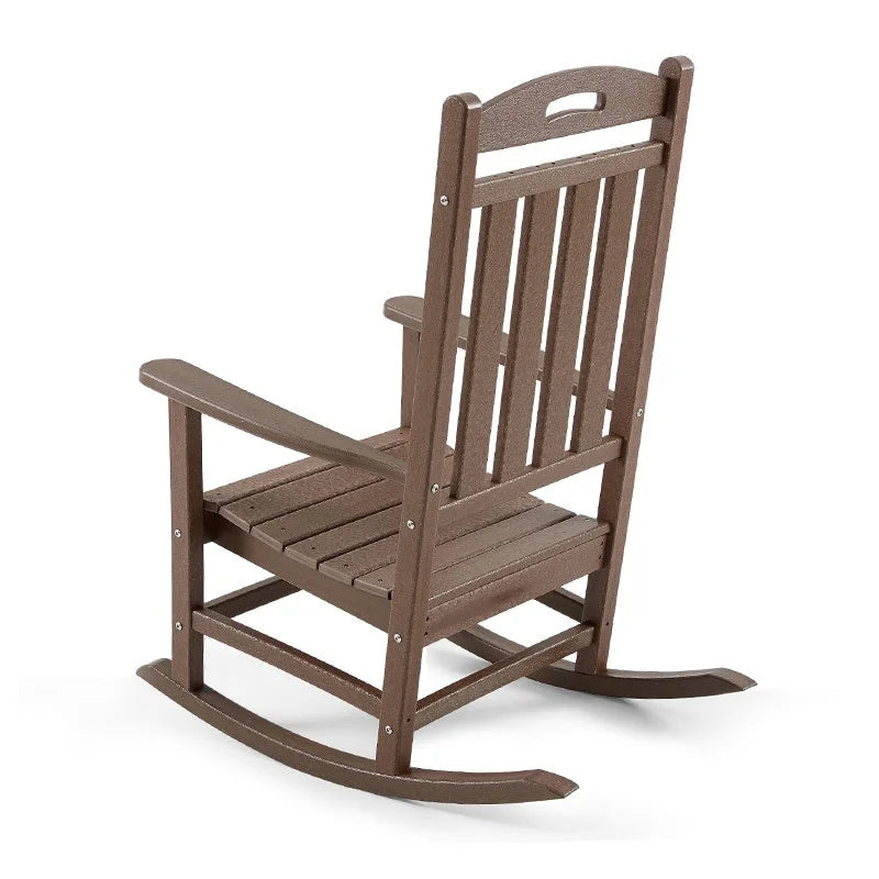 Polydun Outdoor Recycled Plastic Rocking Chair (Set of 2)