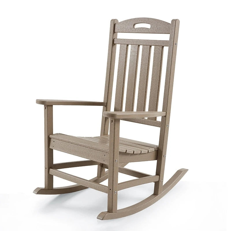 Polydun Outdoor Recycled Plastic Rocking Chair (Set of 2)