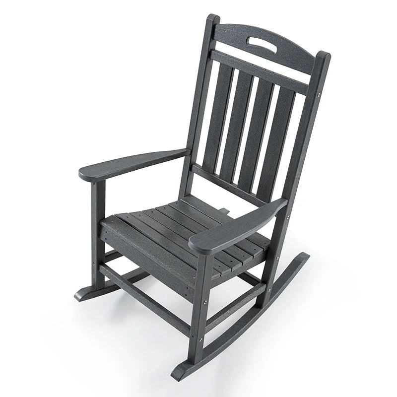 Polydun Outdoor Recycled Plastic Rocking Chair (Set of 2)