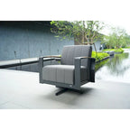 Outdoor Indoor Aluminum Patio Sofa with Coffee Table Collection ,Grey(You can choose one set or a single piece)