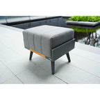 Outdoor Indoor Aluminum Patio Sofa with Coffee Table Collection ,Grey(You can choose one set or a single piece)