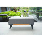 Outdoor Indoor Aluminum Patio Sofa with Coffee Table Collection ,Grey(You can choose one set or a single piece)