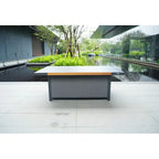 Outdoor Indoor Aluminum Patio Sofa with Coffee Table Collection ,Grey(You can choose one set or a single piece)