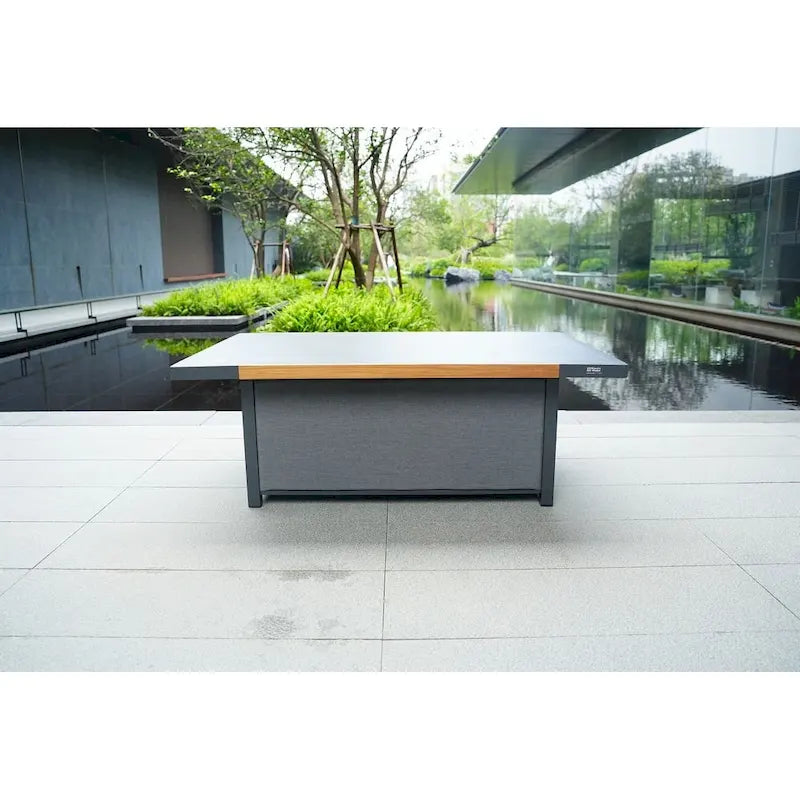 Outdoor Indoor Aluminum Patio Sofa with Coffee Table Collection ,Grey(You can choose one set or a single piece)