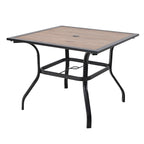MAISON ARTS Outdoor Patio 6 Pieces Dining Set with Umbrella