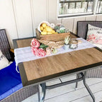 MAISON ARTS Outdoor Patio 6 Pieces Dining Set with Umbrella