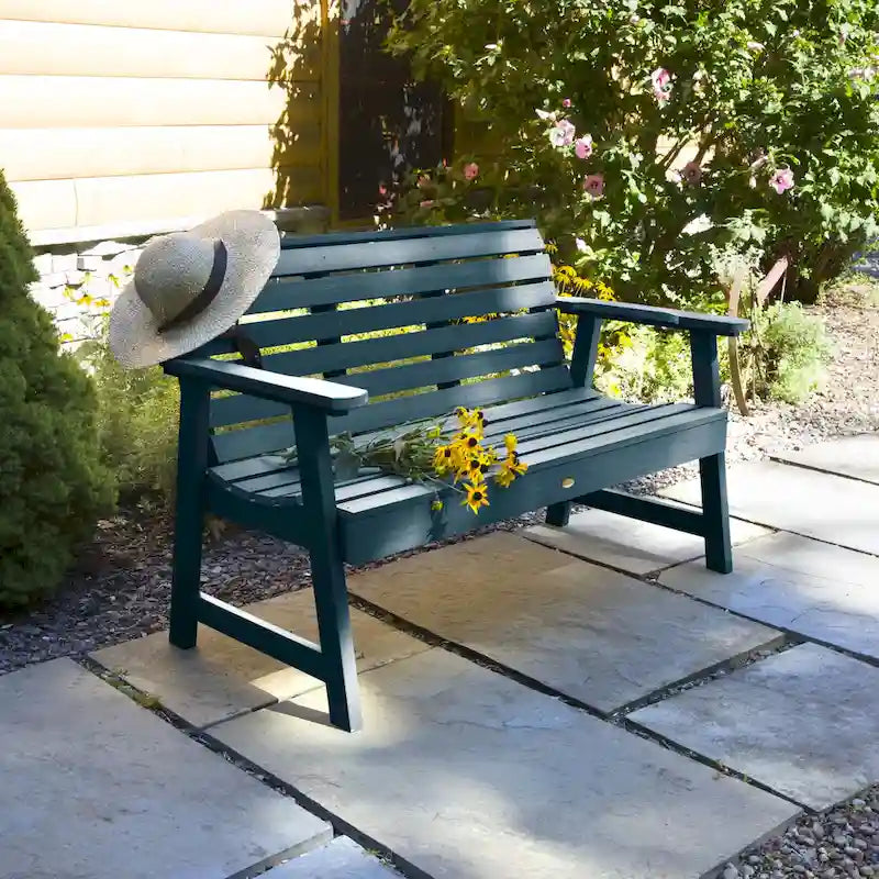 HIGHWOOD Weatherly Eco-Friendly 4-foot Garden Bench - N/A