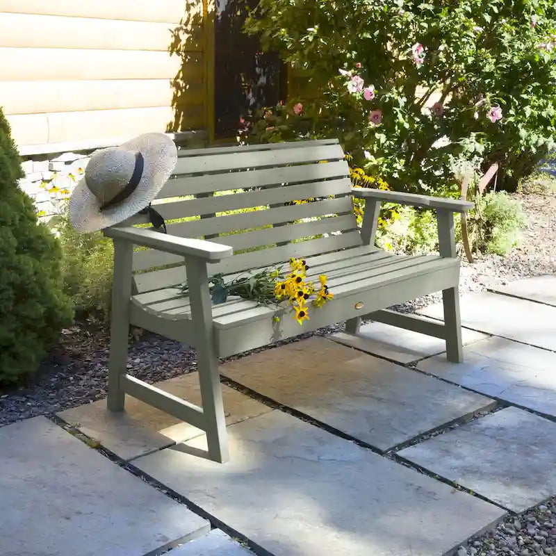 HIGHWOOD Weatherly Eco-Friendly 4-foot Garden Bench - N/A