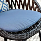 OVIOS 3-piece Patio Rocking Chair Bistro Set with Glass Coffee Table
