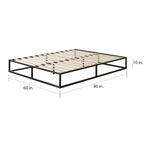 Platforma Metal 10-inch Queen-size Bed Frame