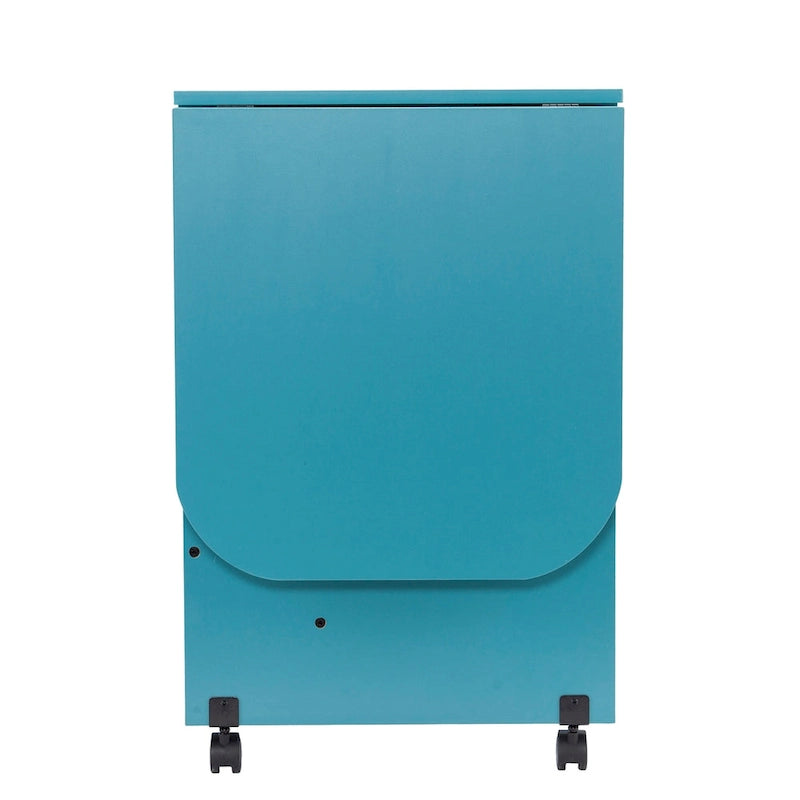 Eastwick Expandable Rolling Sewing Table/Craft Station - Turquoise