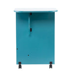 Eastwick Expandable Rolling Sewing Table/Craft Station - Turquoise