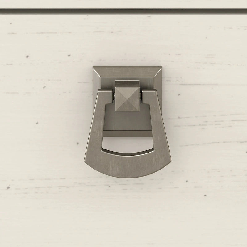 Salinas 60W L Shaped Desk with Hutch and 5 Shelf Bookcase in White