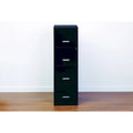 18-inch Deep 4-drawer Black Metal File Cabinet