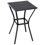 Outsunny Steel/ PE Rattan 3-piece Outdoor Bar-style Bistro Set