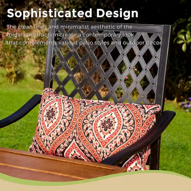 5-Piece Bar Height Dining Set, 4 Rattan or 4 Metal Swivel Bar Chairs and 1 Rectangular Metal Bar Height Table