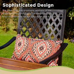 5-Piece Bar Height Dining Set, 4 Rattan or 4 Metal Swivel Bar Chairs and 1 Rectangular Metal Bar Height Table