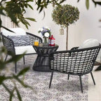 NUU GARDEN 3-piece Rope Indoor and Outdoor Bistro Set