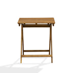 East West Furniture Patio Dining Table Outdoor - an Oval Acacia Wood Table, 26x26 Inch, Natural Oil - BSETQNA