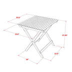 East West Furniture Patio Dining Table Outdoor - an Oval Acacia Wood Table, 26x26 Inch, Natural Oil - BSETQNA