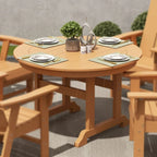 Polytrends Laguna Hdpe All Weather Outdoor Patio 47 Round Dining Table