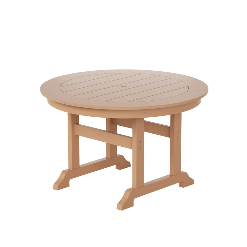 Polytrends Laguna Hdpe All Weather Outdoor Patio 47 Round Dining Table