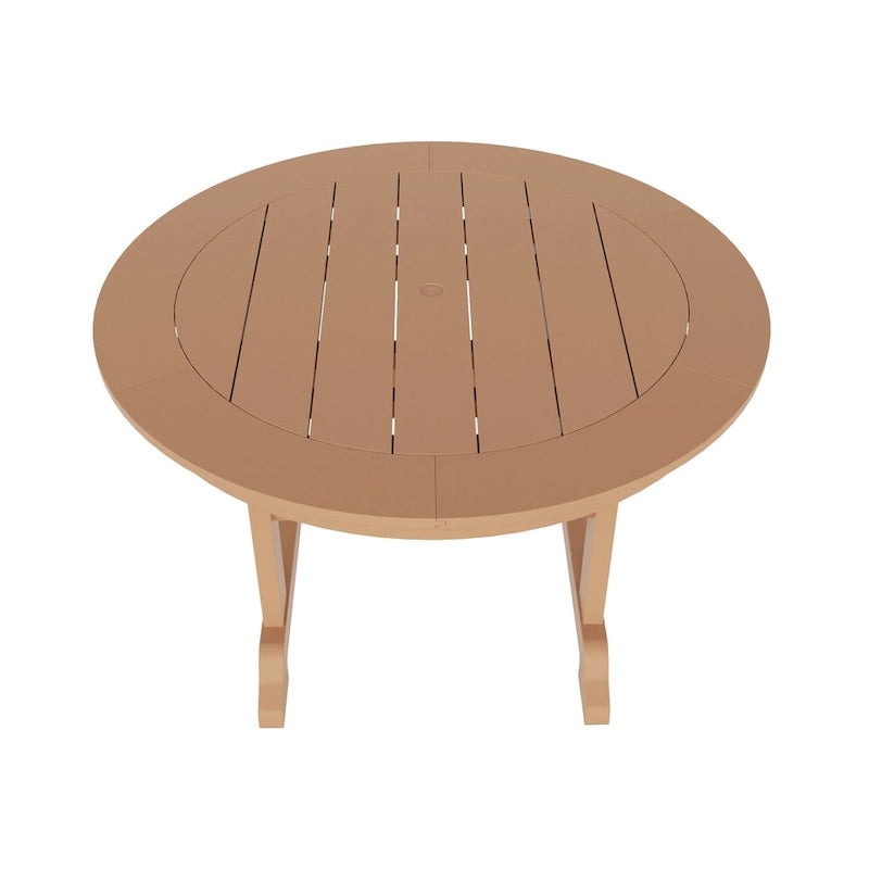 Polytrends Laguna Hdpe All Weather Outdoor Patio 47 Round Dining Table